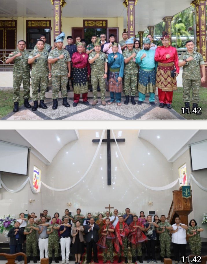TNI Hadir untuk Semua, Anjangsana HUT ke-81 TNI Perkuat Persatuan Lintas Agama dan Adat di Riau