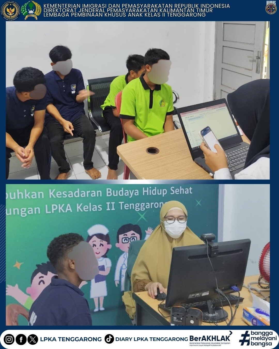 Jaga Kesehatan Anak Binaan, LPKA Tenggarong Gelar Posyandu Remaja