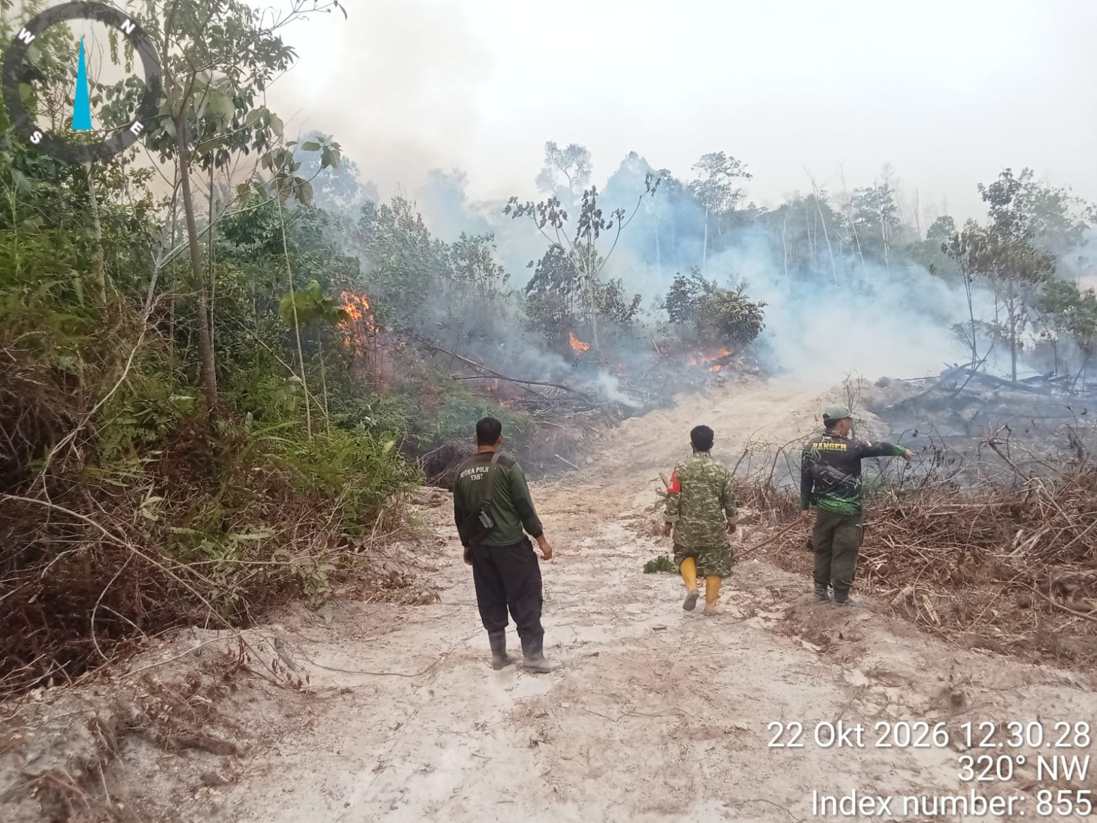 Medan Berbukit dan Angin Kencang Hambat Penanganan Karhutla di Inhil