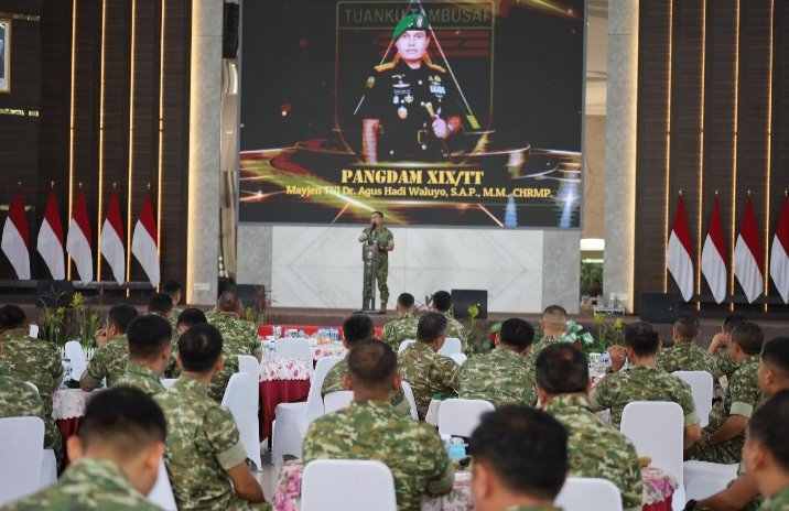 41 Perwira Menengah Kodam XIX/Tuanku Tambusai Naik Pangkat, Profesionalisme dan Kepemimpinan Jadi Penekanan