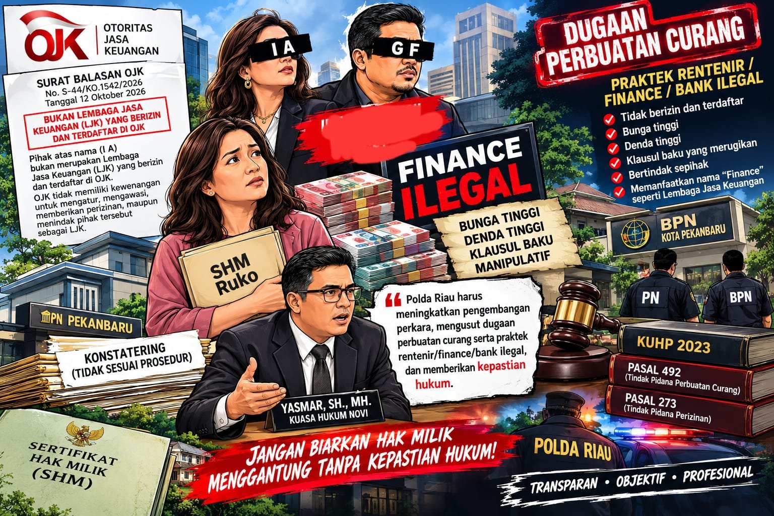 OJK Tegaskan Usaha Finance IA Bukan Lembaga Jasa Keuangan Berizin dan Belum Terdaftar