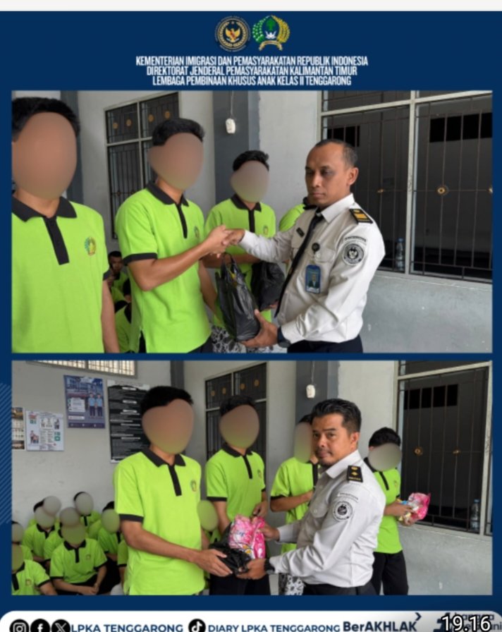 LPKA Tenggarong Penuhi Kebutuhan Perlengkapan Mandi dan Kebersihan Diri Anak Binaan