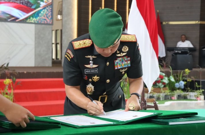 Pangdam XIX/Tuanku Tambusai Pimpin Sertijab, Empat Perwira Tempati Jabatan Baru