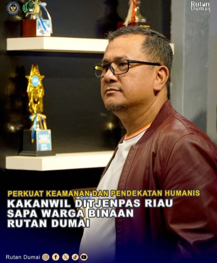 Perkuat Keamanan dan Pendekatan Humanis, Kakanwil Ditjenpas Riau Sapa Warga Binaan Rutan Dumai