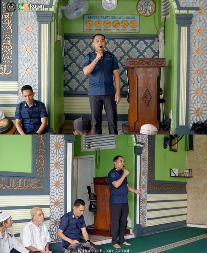 Tingkatkan Pembinaan Kepribadian, Karutan Dumai Beri Penguatan Kerohanian kepada Warga Binaan