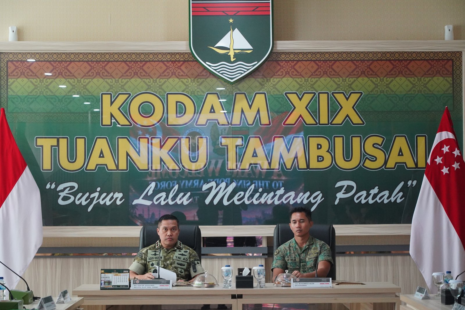 Kodam XIX/Tuanku Tambusai dan Singapore Army Pererat Hubungan Militer Melalui Professional Interaction Program