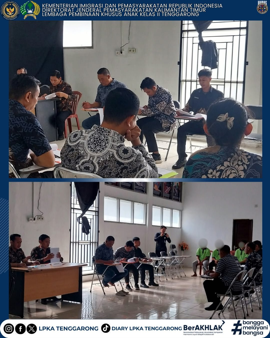 Sidang TPP LPKA Tenggarong Bahas Pengusulan Integrasi dan Penguatan Pembinaan