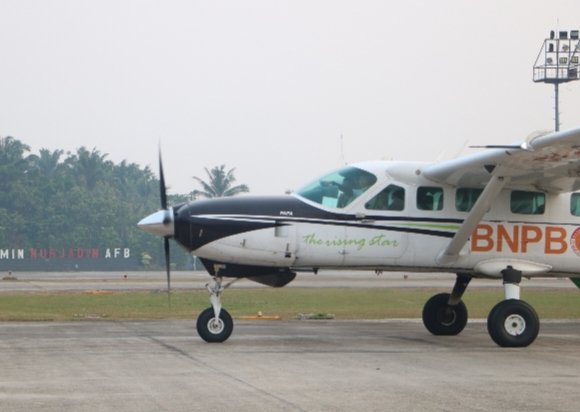 Satgas Udara Kejar Awan Hujan, OMC Digelar untuk Tekan Karhutla Riau