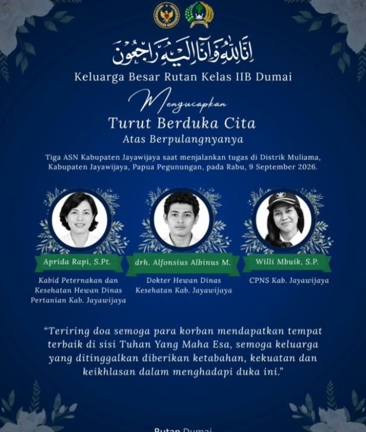 Rutan Dumai Mengheningkan Cipta untuk ASN yang Gugur dalam Tugas